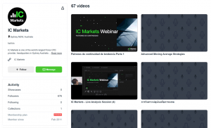 IC Markets videos Vimeo channel 2 300x182